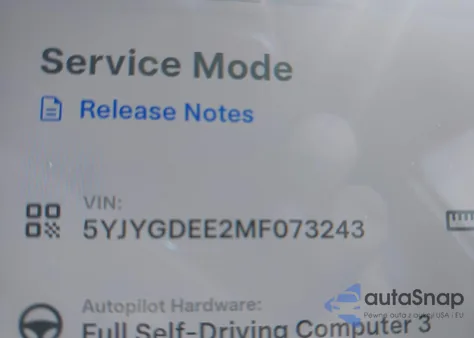 2021 Tesla Model Y Long Range Dual Motor All-Wheel Drive из США, поврежденный, VIN 5YJYGDEE2MF073243